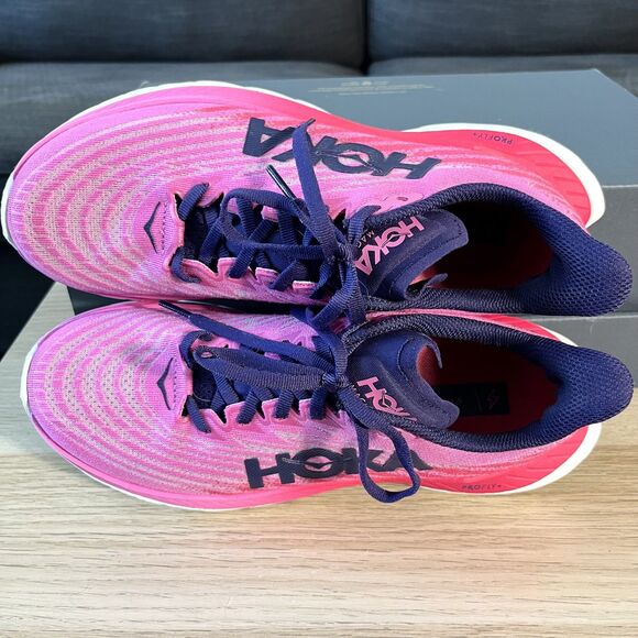 Hoka One One Mach 5 Pink Running Shoes 1127894 RSRW Women's Size 7.5B - Picture 3 of 13